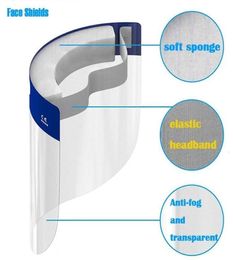 Sécurité jetable Allpurpose Full Face Mask Shield Protection Transparent Antifog OP107698502