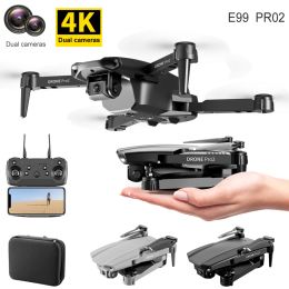 Veiligheid Drone Professioneel met camera E99 Pro2 Rc 4k Hd Mini Opvouwbare afstandsbediening Luchtvoertuig Volwassen ouderkind Spel Speelgoed Gopro