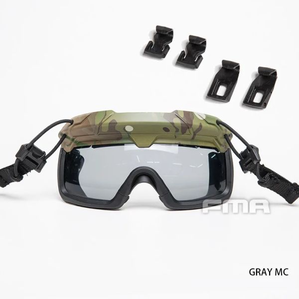 Sécurité FMA Sécurité Gogles pour les verres de protection des casques tactiques Anti-poussière de brouillard 3 mm d'épaisseur CS Field Goggles TB1333