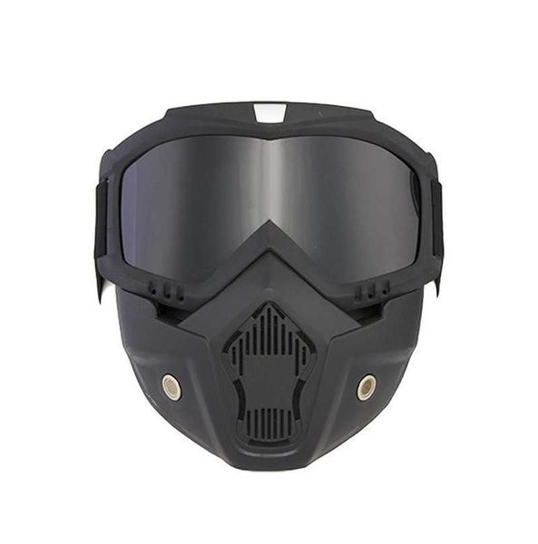 Lunettes de sécurité Cycling Riding Motocross Sunglasses Ski Snowboard Mask Mask Goggles Casque Tactique Tactique Téroter
