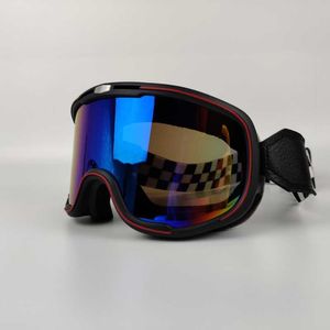 Veiligheidsbril Motorfietsbril Motocrossglazen Retro ATV Ski-zonnebrillen Niet-slip riem Anti-UV Cafe Racer Chopper Cycling Racing