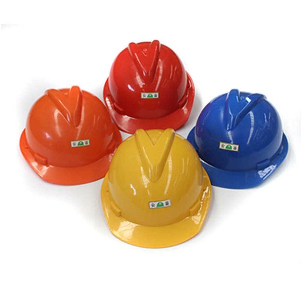 Casco de seguridad Trabajadores de la construcción Cascos Parasol Personalizado HD PE ABS Estándar nacional Transpirable Venta de varios colores