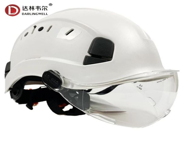 Casco de seguridad con gafas de cascos protectoras de trabajo construcción hard hard hard hard Darlingwell Trabajando escalando 8386869