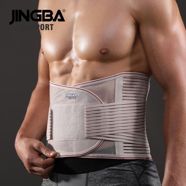 Sécurité JINGBA SUPPORT Corset orthopédique Ceinture de soutien dorsale Ceinture de soutien dorsal pour hommes Fajas Lumbares Ortopedicas Protection Ceinture de soutien de la colonne vertébrale