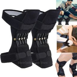 Sécurité Protection du genou Booster Joix de support Joix de support Protecteur du genou avec des ressorts puissants pour le sport de fitness des jambes faibles réduit les douleurs