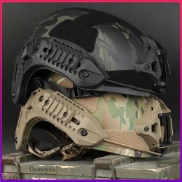 Cabeza táctica del casco del ejército militar de seguridad Cubierta táctica Casco Sports Helmes Airsoft Paintball Head Protective Cover