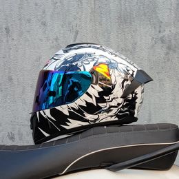 Safety Motorcycle Helmet Racing Full Class Collar Collar Casque Casco Capacete 240509