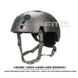 Veiligheid Buiten FMA Nieuw helm suspensiesysteem en hoog niveau geheugenkussenschuim voor ballistische helm TB1050 BK/DE/FG