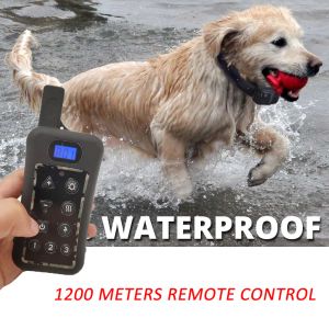 Veiligheid Pet Dog Elektrisch hek Waterdicht met afgelegen 1200 meter Honden Elektronische trainingskraag begraven Hondenhek