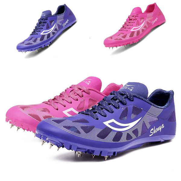 Zapatos de seguridad 8 zapatos con clavos para hombres, mujeres, niñas, niños, zapatos deportivos profesionales de atletismo, unisex Sprint Running Grip Racing Training Shoes 230714