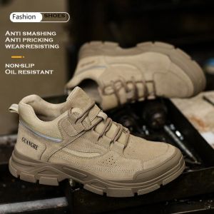 Chaussures de sécurité Anti-écrasement, Anti-perçage, résistantes à l'usure, antidérapantes, semelle intercalaire en Kevlar, à la mode, respirantes et confortables