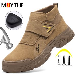 Chaussures de sécurité Bottes de travail de construction Anti-smash Anti-crevaison Chaussures de sécurité Hommes Bottes à bout en acier Bottes de soudage anti-brûlures Chaussures indestructibles 230505