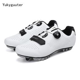 Veiligheidsschoenen fietsen MTB Men Sport Route Cleat Road Dirt Bike Speed ​​Flat Sneaker Racing Dames Bicycle Mountain SPD Biking 220921