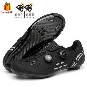 Zapatos de seguridad zapatos de ciclismo MTB zapatillas para bicicletas tacos sin deslizamiento para hombres ciclismo de montaña spd spd sotaje de calzado carbono 220921