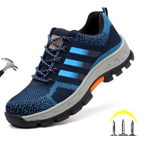 Veiligheidsschoenen Hoge Kwaliteit Unisex Onverwoestbare Schoenen Mannen en Vrouwen Stalen Neus Werk Veiligheidsschoenen Punctie-Proof Laarzen Non Slip Sneakers 230711