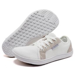 Sapatos de segurança hobibear minimalista sapatos descalços unisex zero gota sola dedo do pé largo casual tênis corrida 231113