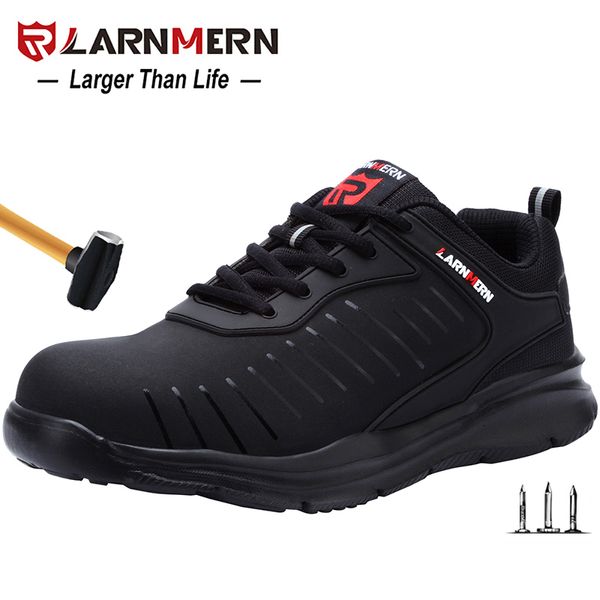 Chaussures de sécurité LARNMERN Chaussures de travail de sécurité à bout en acier pour hommes Léger Respirant Anti-Smashing Anti-Slip Anti-static Chaussures de protection