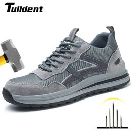 Zapatos de seguridad Botas de trabajo para hombres Zapatos de seguridad indestructibles Zapatos con punta de acero para hombres Zapatillas de trabajo a prueba de perforaciones Zapatos para hombres Zapatos de trabajo para adultos 230509