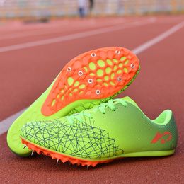 Veiligheidsschoenen Atletiekschoenen voor heren Spikes voor dames Atleten Hardlopen Training Lichtgewicht wedstrijdschoenen met spikes Grote maten 35-45 230720