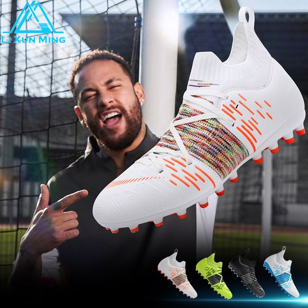 Zapatos de seguridad Hombres Fútbol TFFG Tobillo alto Entrenamiento al aire libre Botas de fútbol Tacos antideslizantes para interiores Niños Turf Futsal Sneakers 230628