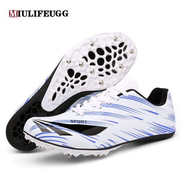 Chaussures de sécurité MIULIFEUGG Chaussures d'athlétisme pour hommes Spikes Chaussures de course et de sprint Chaussures de sport pour femmes Vente en gros Professionnel 230711