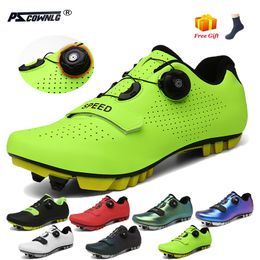 Veiligheidsschoenen MTB Cycling Men Outdoor Sports Sapatilha Ciclismo Zelf vergrendelende niet-slip mountainbike sneakers Racing dames fiets 220922