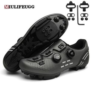 Safety Shoes MTB Cycling Men Self-locking Speed Road Bike Sneakers Racing Women Bicycle Flat Cleat Mountain SPD Clits Footwear 220921