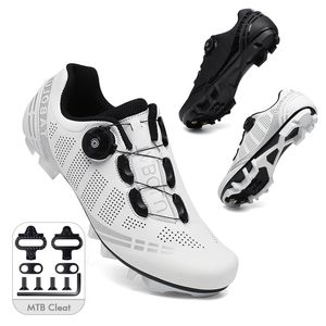 Veiligheidsschoenen MTB Fietsen met Cleat Men Mountain Bike Footwear Women Speed ​​Sneaker Triathlon Bicycle Flat SPD Road Boots 220922