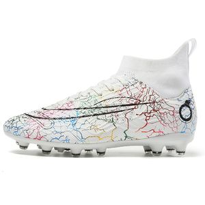 Zapatos de seguridad Profesional High Top Soccer para hombres FG TF Grass Training Cleats Botas de fútbol Niños Deportes al aire libre Zapatillas antideslizantes 221203