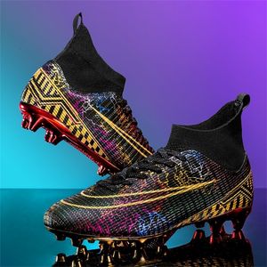 Chaussures de sécurité Hommes professionnels bottes de Football Futsal antidérapantes chaussures de Football antidérapantes en plein air formation chaussures de Sport sur gazon de haute qualité 231216