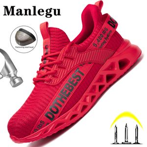 Safety Shoes Steel Toe Safety Shoes for Men Women Lightweight Work Sneakers Puncture Proof Work Shoes Unisex Coustruction Safety Work Boots 230715