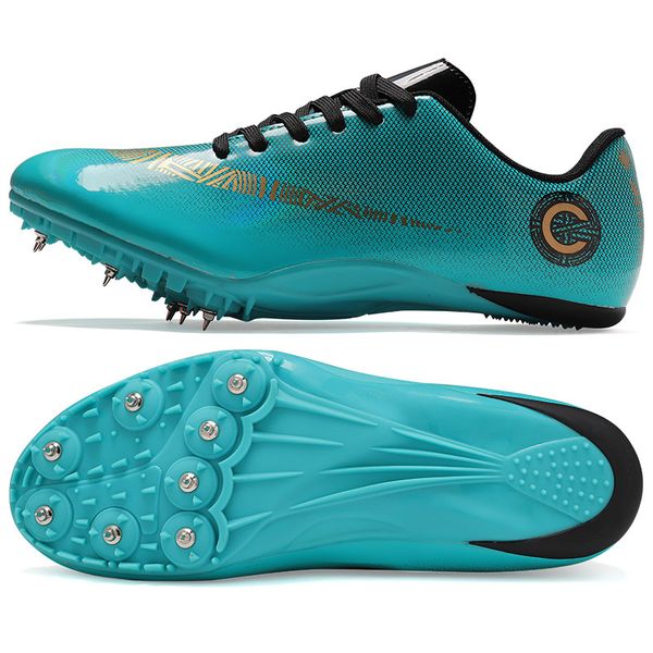 Chaussures de sécurité Chaussures d'athlétisme unisexe Pu Spikes Sneakers Pointes antidérapantes pour la course à pied Chaussures d'athlétisme Chaussures d'entraînement complètes 230726