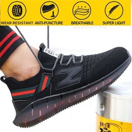 Zapatos de seguridad Trabajo Seguro Hombres A prueba de pinchazos Protección Verano Transpirable Hombres 211217