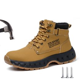 Zapatos de seguridad WOUDHONY Botas de seguridad para el trabajo para hombres Zapatos de trabajo indestructibles impermeables Zapatos de seguridad antigolpes y antipinchazos Calzado con punta de acero 231116