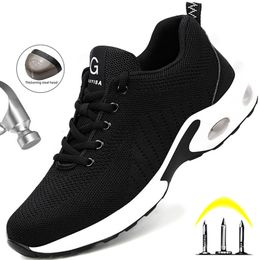 Chaussures de sécurité Yadibeiba bottes pour hommes chaussures de travail à bout en acier pour hommes indestructibles anti-crevaison goutte 230710