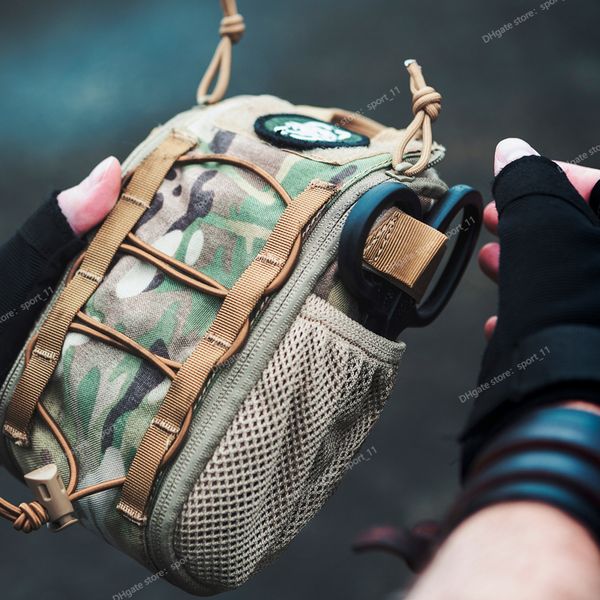 OneTigris Kit médical de premiers secours pour traumatologie, pochette EMT/premiers secours à détachement rapide, pochette tactique en nylon Cordura Multicam pour traumatologie, camping, randonnée, sécurité, sports de survie