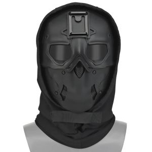 Sécurité Tactical Wild Mask Hutning Full Face Outdoor Protection Airsoft Mask Halloween Camouflage Mask Mask Fan Lightweight Mask Casque