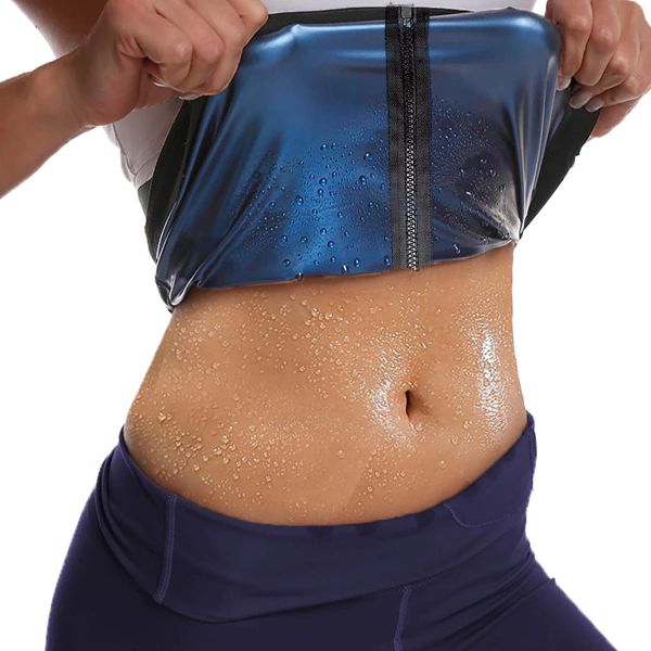 Traineur de la taille de sécurité pour les femmes Shaper Sauna Sweat Seserre Taist Trimmer Blue