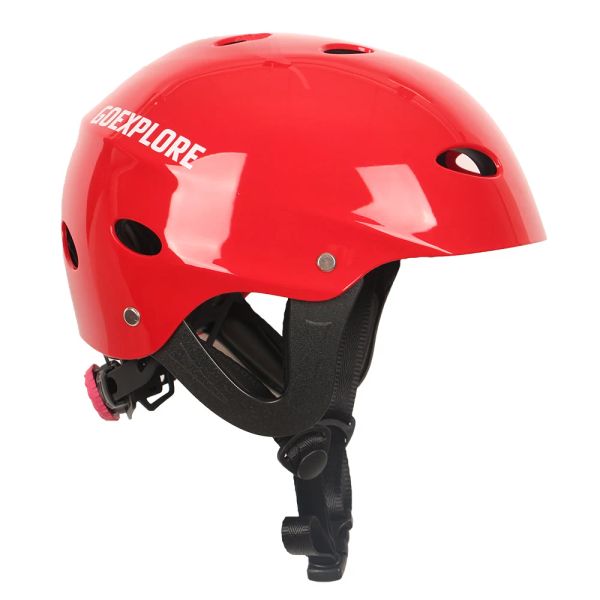 Casque d'eau de sécurité adulte ABS ABS Softproofing Douleur de sécurité Casque de sport pour le kayak de navigation Rowing Surfing Rock Wild Rock