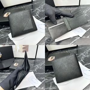 Saffiano Portefeuilles Designer Carte de luxe Bourse de qualité supérieure en cuir véritable Porte-monnaie en cuir Pochette clé Porte-carte d'identité Porte-passeport Étui court Porte-monnaie Portefeuille Découvrir