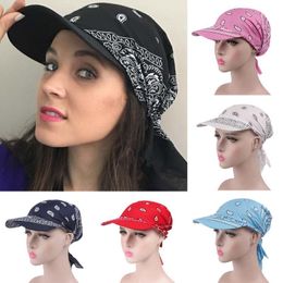 Sagace Hats 2020 Simple Design Dames India Moslim Retro Floral Katoenen Handdoek Cap Brim Turban Baseball Hoed Wrap Creative Print Cap