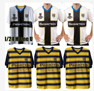 23 24 Parma Soccer Jerseys Mihaila Dennis Man Inglese Benedyczak Darío se sienta 2023 2024 Bonny Charpentier Camisetas de fútbol Estevez Sohm Hombres Uniformes