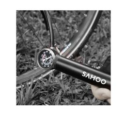 Sahoo 311403 mountainbikepomp met gauge 100psi iamok mini inflator voor presta/schrader klep fietsaccessoires