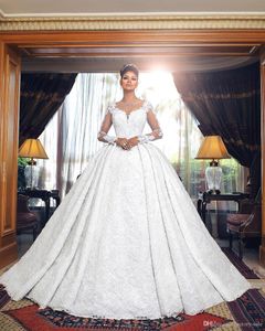 Dit mhamad plus taille de robe de bal robes de bal de bal illusion illusion arrière robe de mariée robe mariée vestido de novia