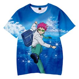 Saiki kusuo geen sai-nan t-shirt bedrukte menwomenkids Harajuku grappige t-shirt kostuum zomer Kawaii Japan unisex anime tops 240415