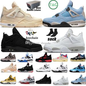 Sail Oreo Black Cat 4 4s MenBasketball Chaussures University Blue Fire Red Thunder White Cement s Infrared Zen Master Wild Things Mens Sports Women Sneaker Trainers