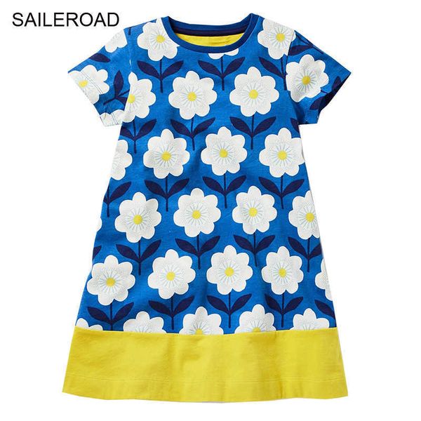 SAILEROAD Baby Girls Summer Ropa para niños Vestidos Princesa Verduras Mariposa Mangas cortas Niños Casual Vestidos a rayas Q0716