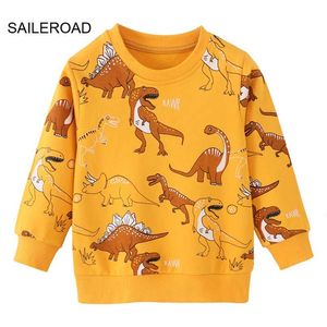 SAILEROAD dinosaure garçons sweats coton bébé filles vêtements vêtements pour enfants pulls à capuche pour enfants sweat automne 211023