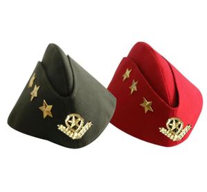 Chapéu de dança de marinheiro bonés russos cosplay traje quadrado desempenho barco boné do exército militar hats38102991702812