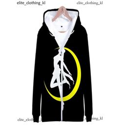 Sailor Moon hoodie voor dames meisje kind sweatshirt capuchon jas ritssluiting anime sailormoon kleding kleding mooi meisje krijger print 580